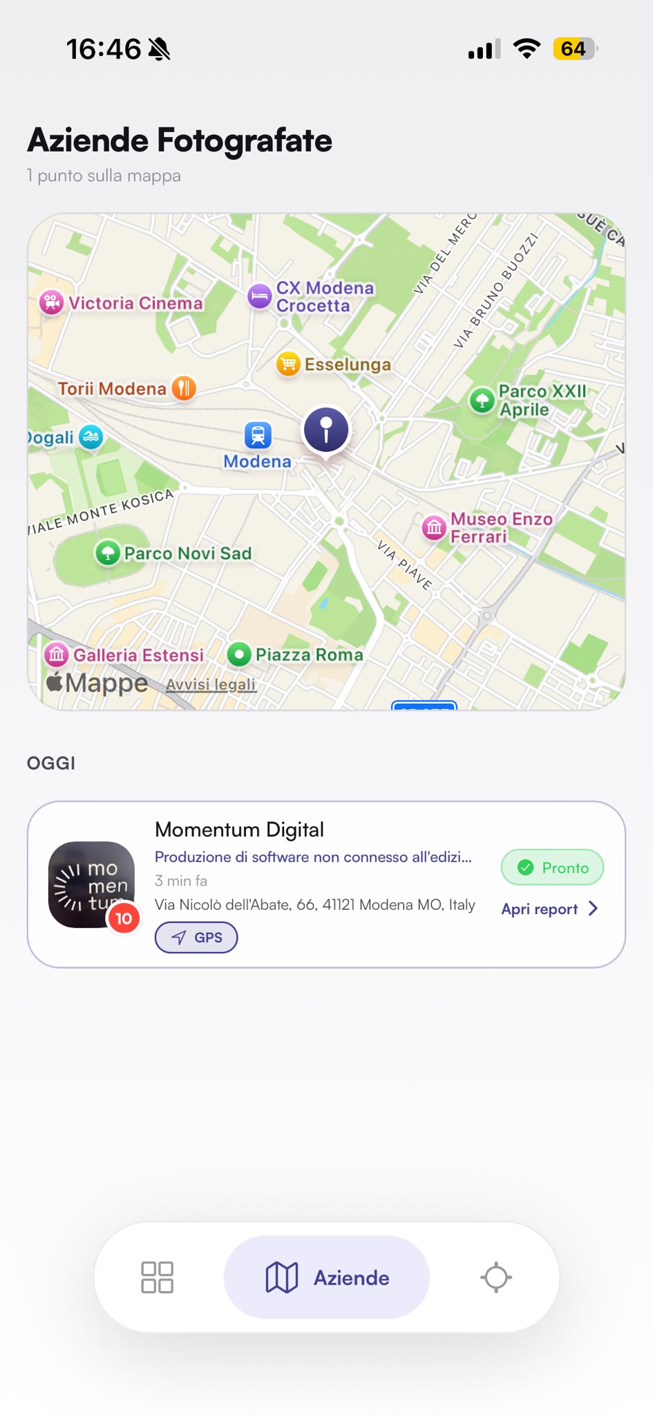 Mappa aziende SnapLead